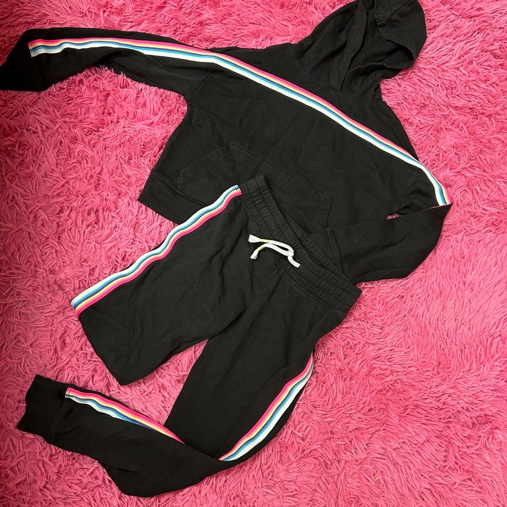 Girls Sweat pants & Hoodie 🌸 Sz 8